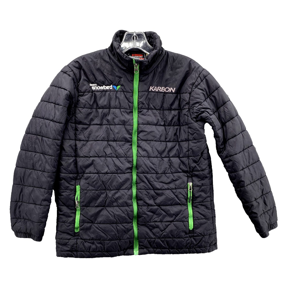 Karbon Puffer Ski Jacket Women's Small Black Team‎ Snowbird Gorpcore Snowboard